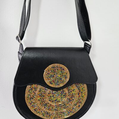 Leather Handbag black