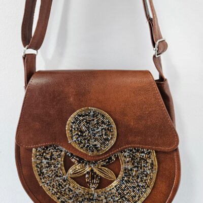 Leather Handbag brown